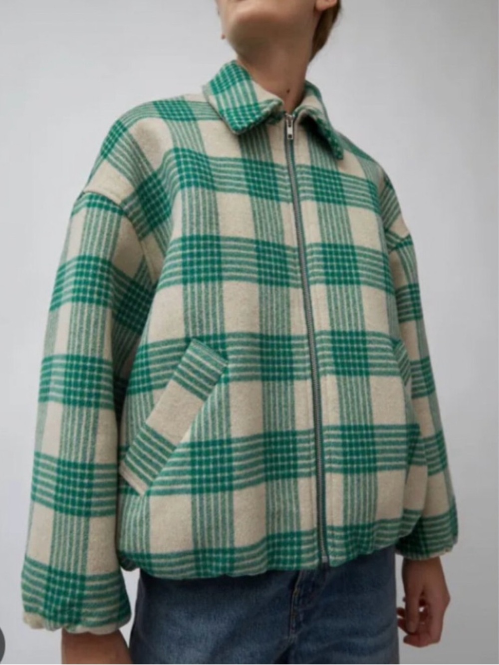 No.6 Wicke Bomber Beige and Green Size Small - Picture 2 of 6